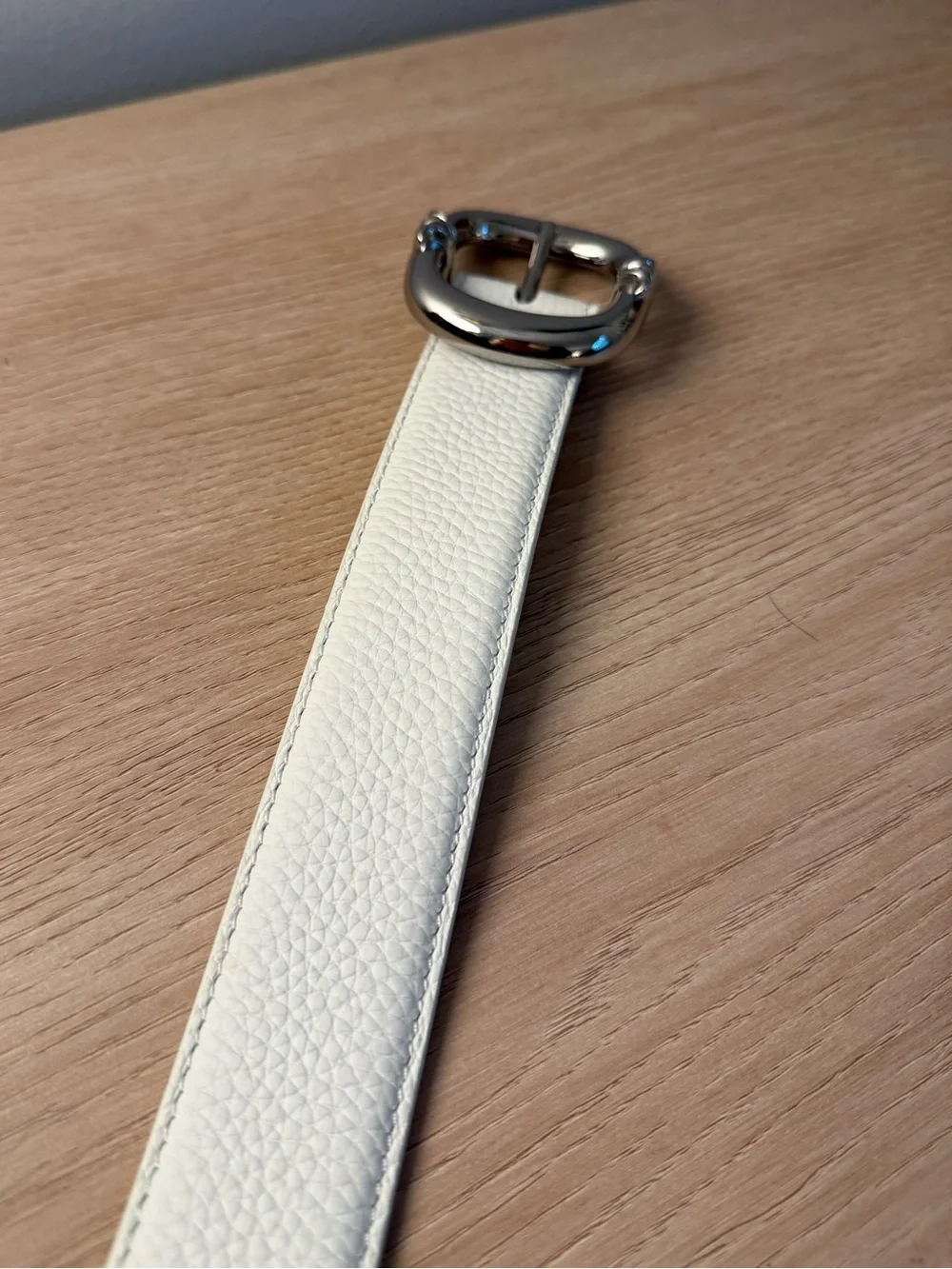 chrome hearts gunslinger belt 925 silver and genuine white leather 90cm